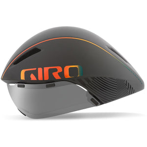 Aerohead MIPS Zeitfahrhelm matte grey firechrome Gr. S